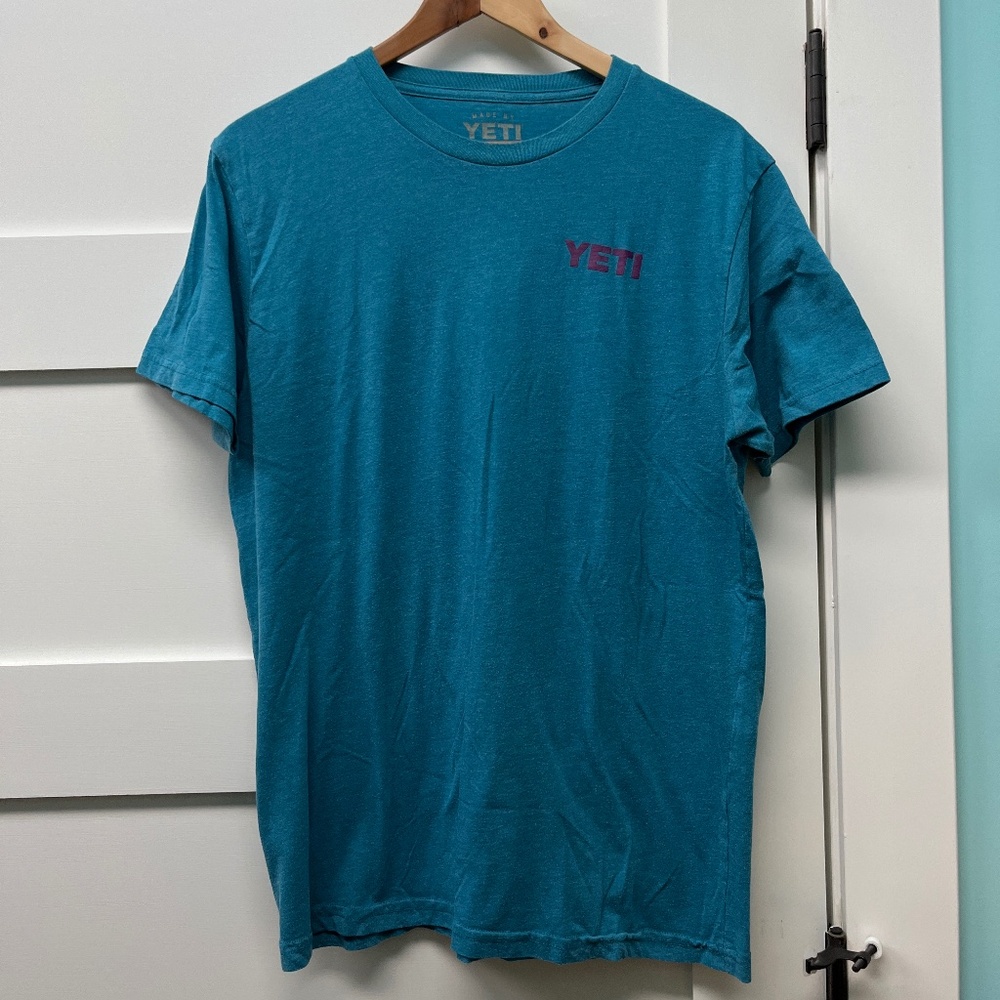 Yeti shark surfing T-shirt